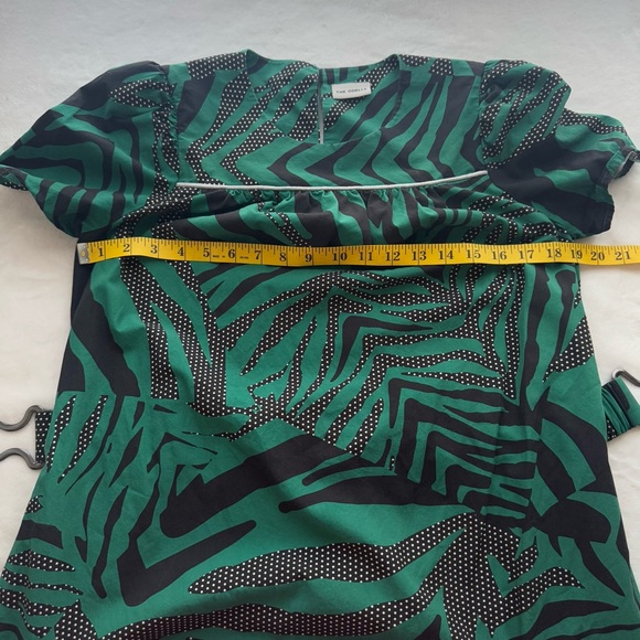 The Odells Animal Print Mixed Media Belted Midi Dress Small - Picture 7 of 7